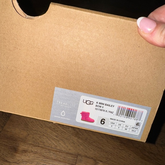 NIB BIG KIDS PINK K MINI BAILEY BOW II SIZE 6 - Picture 4 of 5